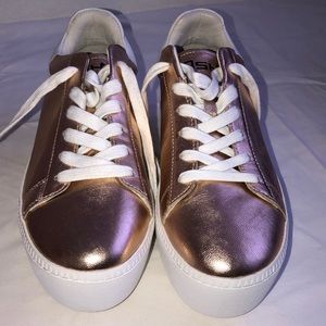Ash cult rose gold platform sneaker